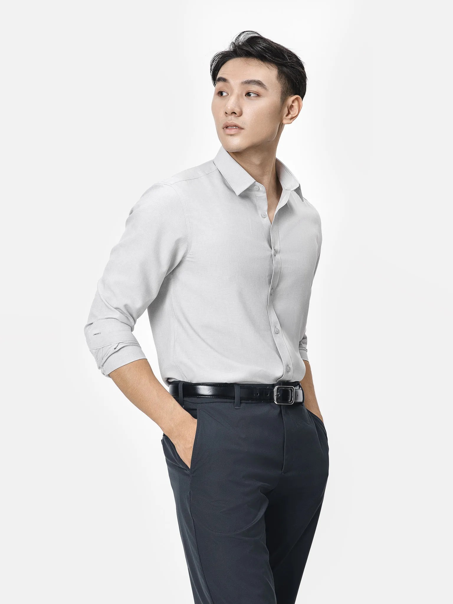 Áo sơ mi nam dài tay Café-DriS khử mùi hiệu quả Coolmate