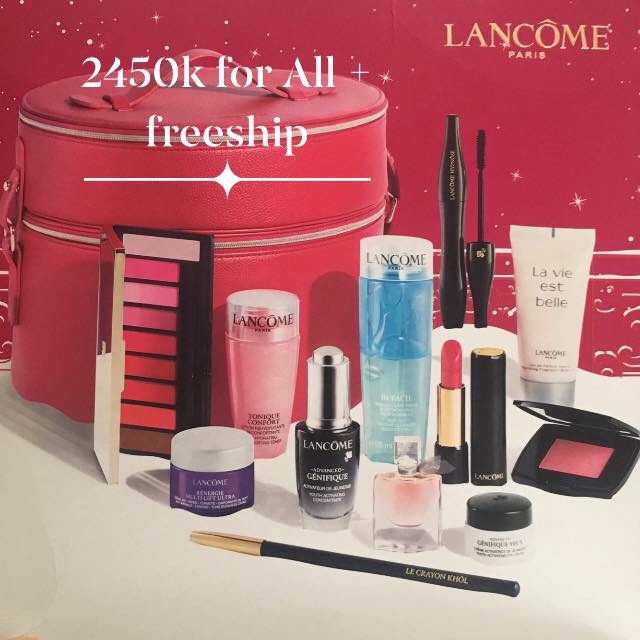 [Hcm][Tách Set] Bộ Mỹ Phẩm Dưỡng Da Trang Điểm Nước Hoa Lancome Phiên Bản Giáng Sinh 2019