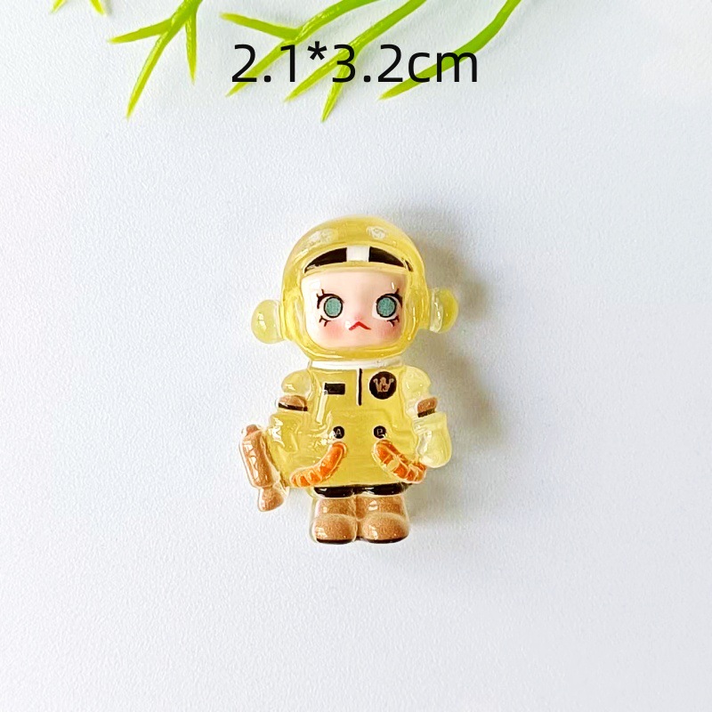 Sticker Charm 3D chủ đề MOLLY Trong suốt dạ quang DIY Mayto gắn Dép Cross Dép Sục Cá Sấu JB-277