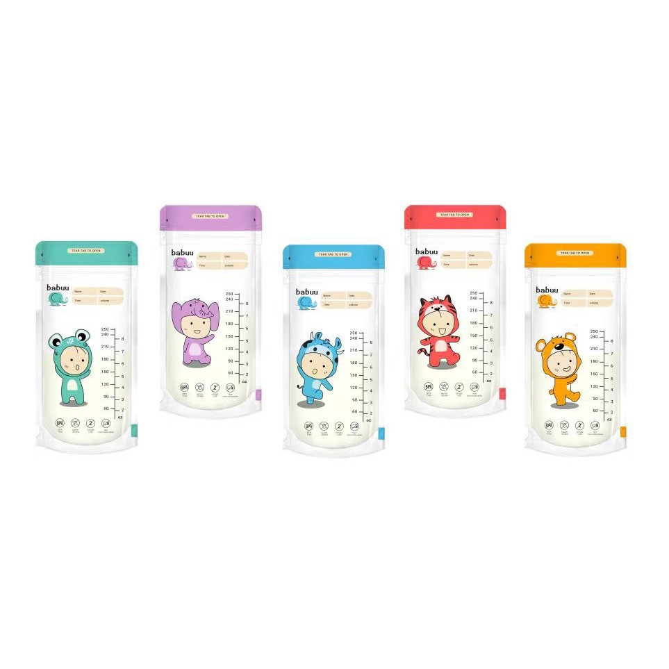 Hộp 50 túi trữ sữa Nhật Bản 250ml Babuu Baby tiện lợi cho mẹ
