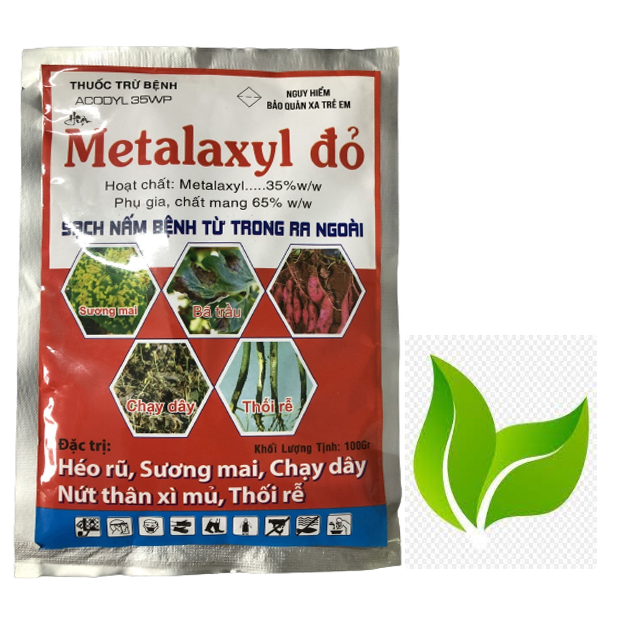 Metalaxyl Đỏ Acodyl 35WP - Thuốc Trừ Bệnh - #231A# 100g