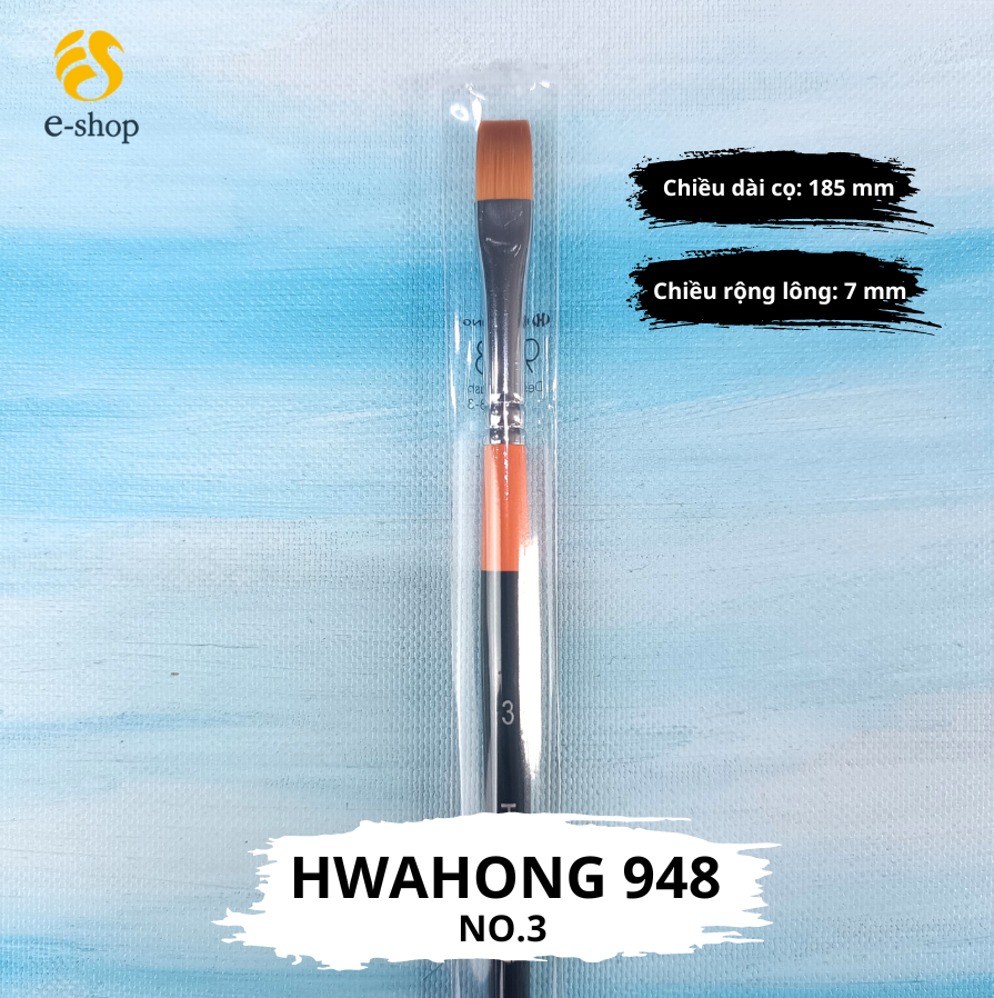 Cọ Vẽ Màu Nước HWAHONG Dòng 948 Hàn Quốc Chất Liệu Tóc Nhân Tạo Dành Cho Người Mới Tập Vẽ Và Họa Sĩ Chuyên Nghiệp | Nhiều Kích Cỡ
