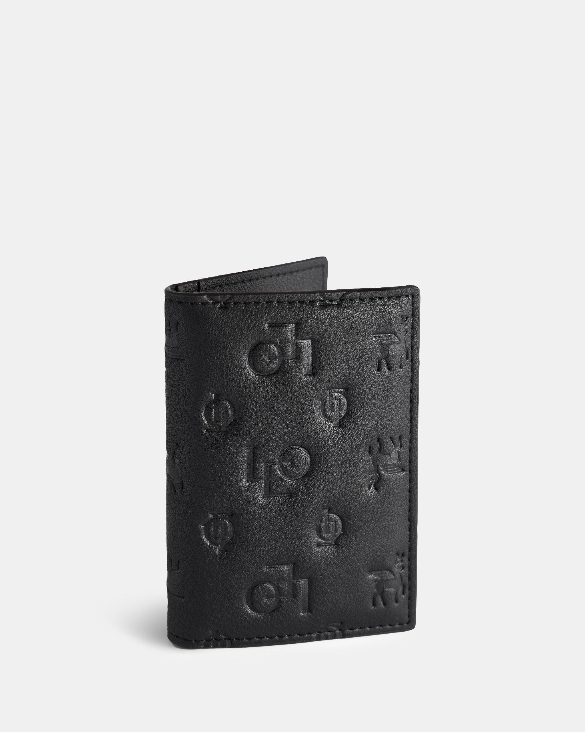 Ví Da Card Nam Leonardo Carlos Hoạ Tiết Monogram