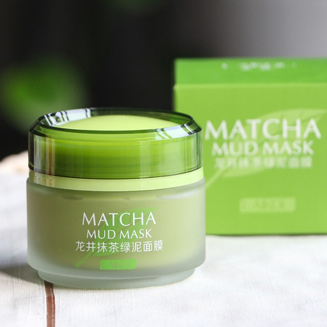 [HCM]Mặt Nạ Bùn Trà Xanh Laikou Matcha Mud Mask 5 Tác Dụng 85G