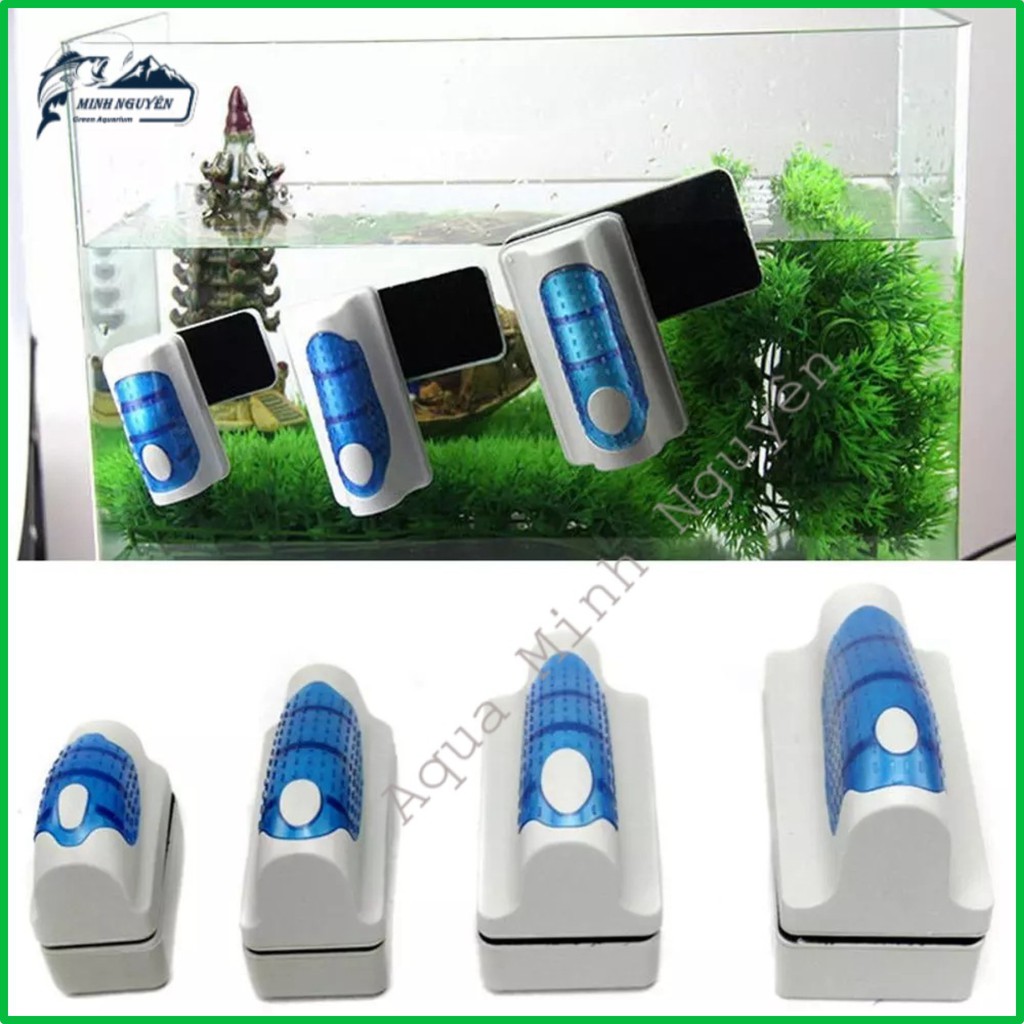 Lau Kính Hồ Cá Nam Châm - Hít Nam Châm Lau Kính Bể Cá - Đồ Vệ Sinh Lau Kiếng Bể Cá - Dụng Cụ Cọ Bể N