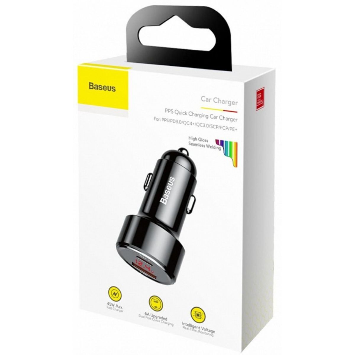 Bộ tẩu sạc nhanh đa năng 45W dùng cho xe hơi Baseus Magic Series Quick Charge