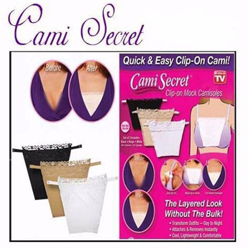 [Hcm]Bộ 3 Miếng Yếm Che Áo Ngực Cami Secret