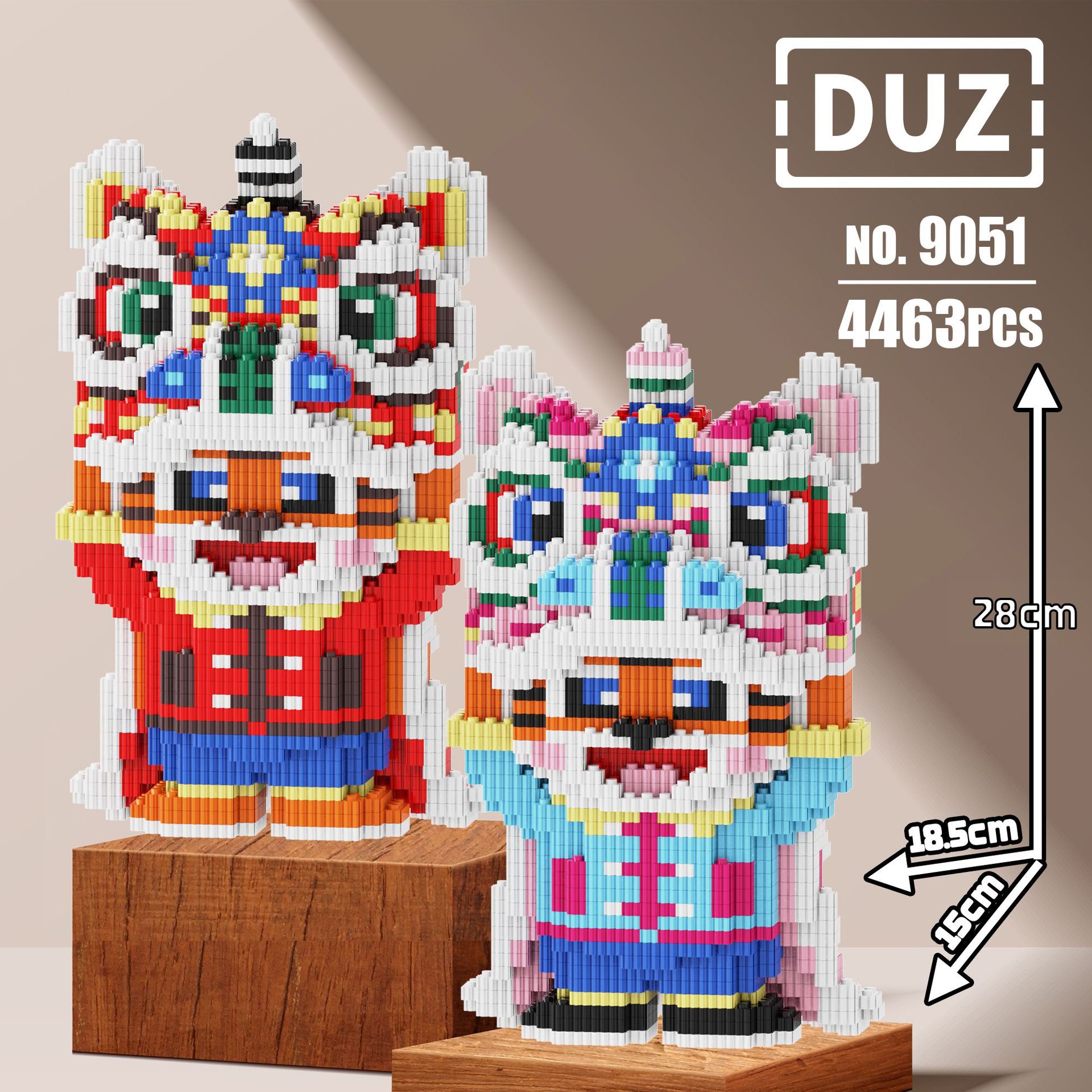 Xếp hình le go lego cặp đôi bearbrick thỏ stella 28cm 35cmđồ chơi xếp hình nano 3d cho bé chuẩn mẫu