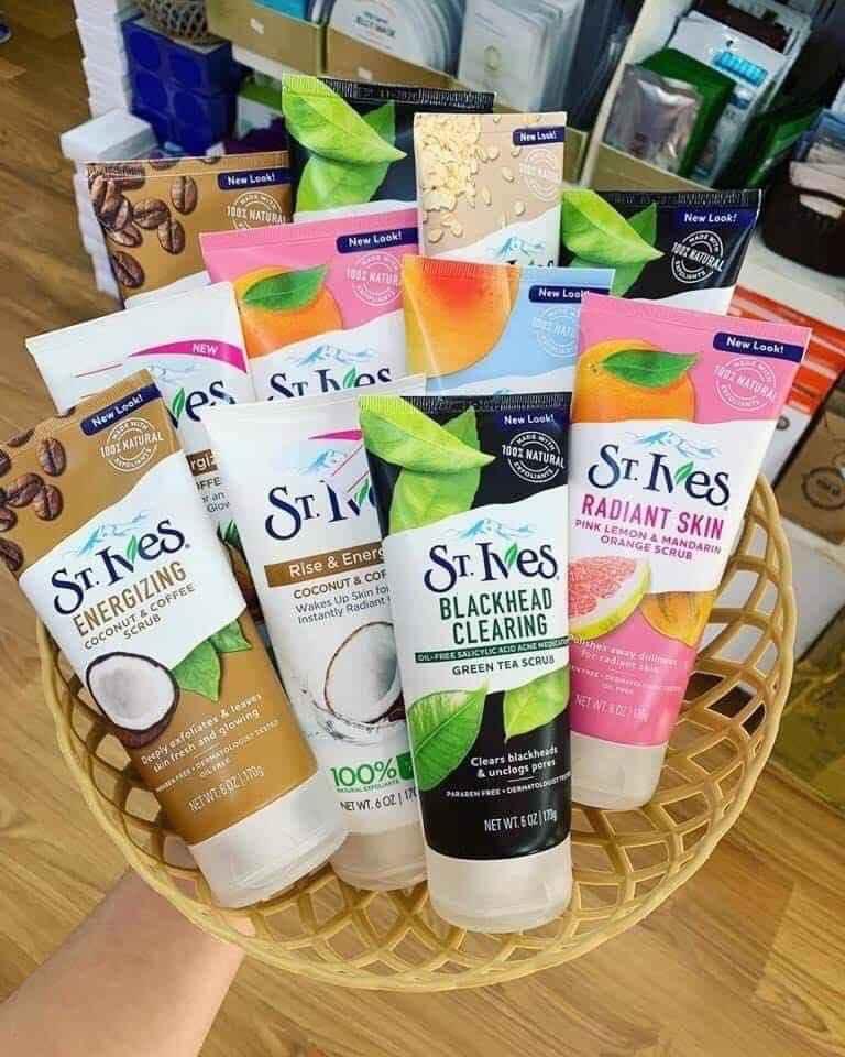sữa rửa mặt tẩy da chết st.lves