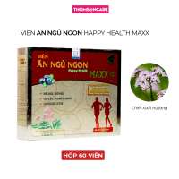 Viên uống Ăn Ngủ Ngon Happy Health Maxx chiết xuất nữ lang cho người kém ăn mất ngủ - Hộp 60 viên