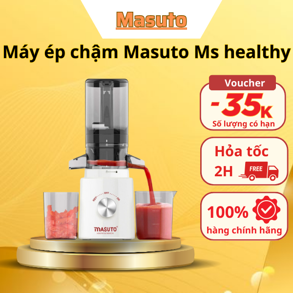 Máy ép chậm Masuto Ms healthy “Heathy & Fashion Bảo hành chính hãng 12 tháng