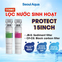 Bộ lọc nước Protect CF-CS (Lọc than hoạt tính) 15 Inch dùng cho sinh hoạt giúp khử clo chất độc hại