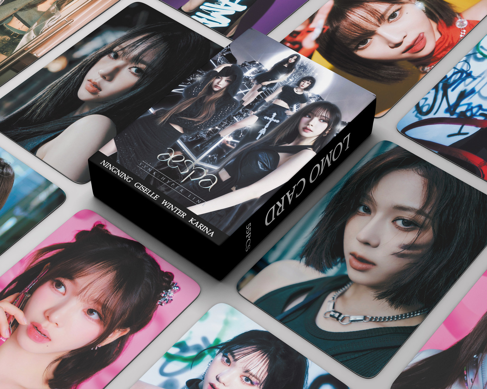 Thẻ Lomo card AESPA bo góc Synk Hyper Line Album Thần Tượng Kpop - Mặt trăng Thánh Giá