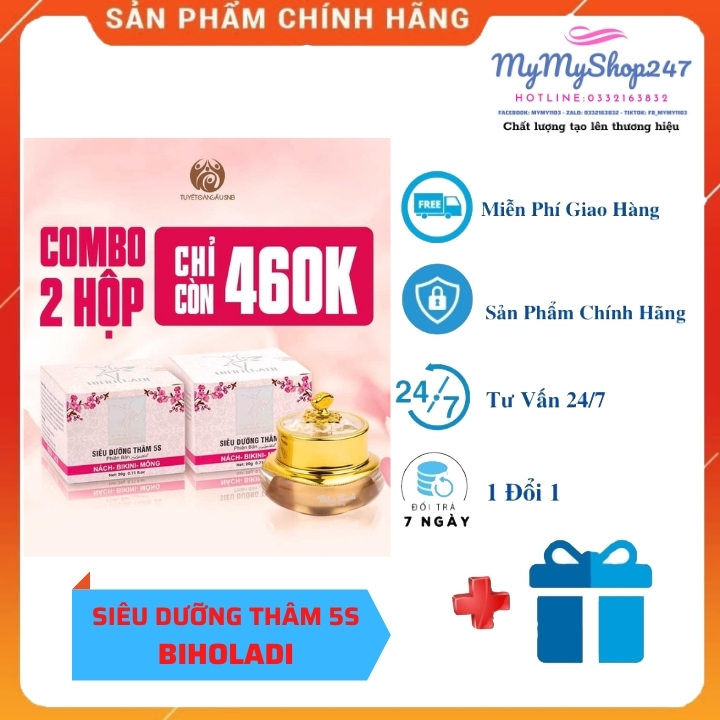 Siêu Dưỡng Thâm 5S Biho Lady [Free Ship] [Đánh Bay Các Vết Thâm]✅ Thâm Nách Thâm Bẹn Thâm Mông Thâm Bikinithâm Gốithâm Cùi Trỏ.... Trong 1 Nốt Nhạc