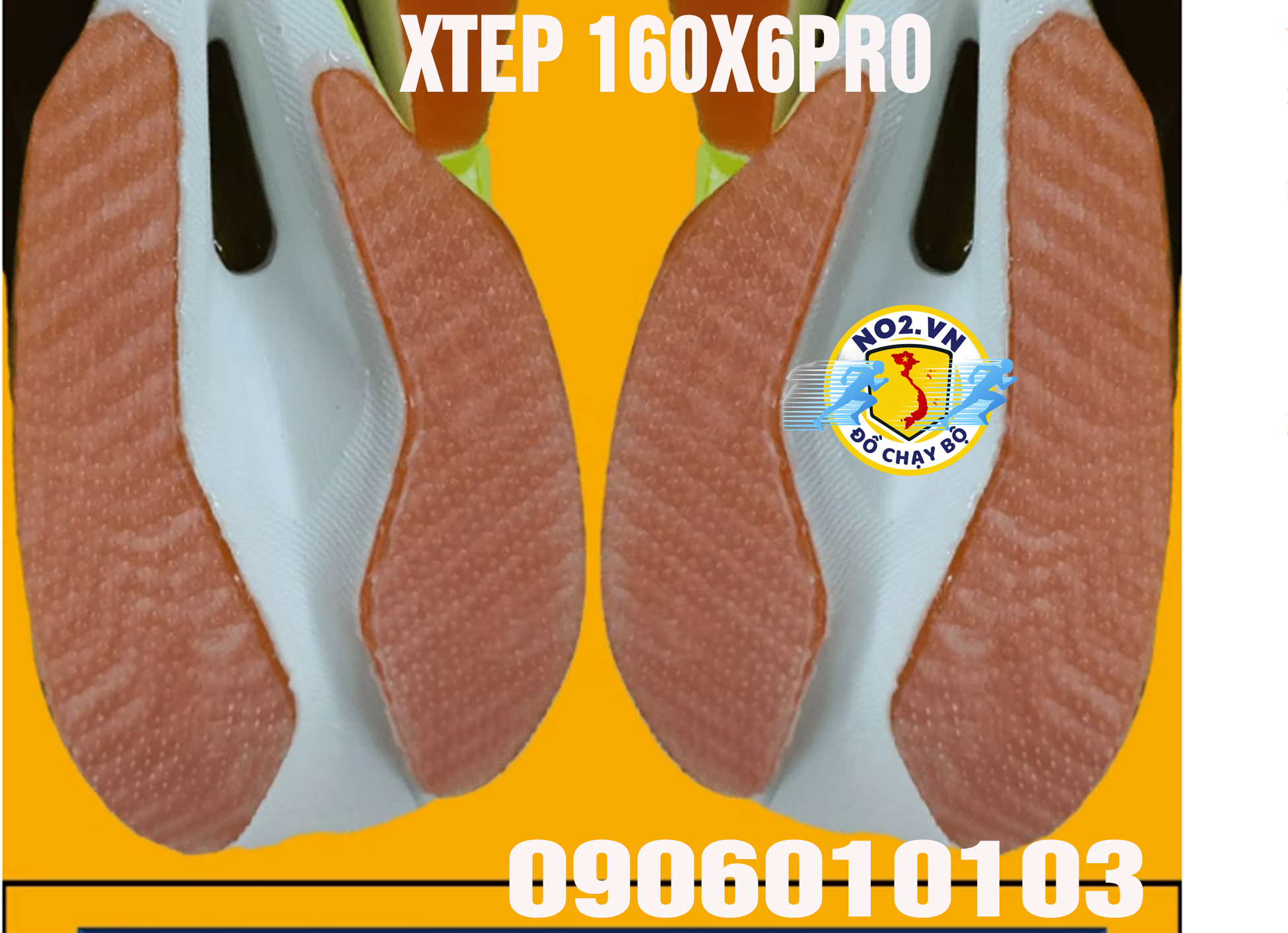 Miếng dán đế giày chạy bộ XTEP 160X6PRO thương hiệu Bissell
