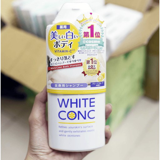 [HCM][auth 360ml] Sữa tắm trắng da White Conc 360ml
