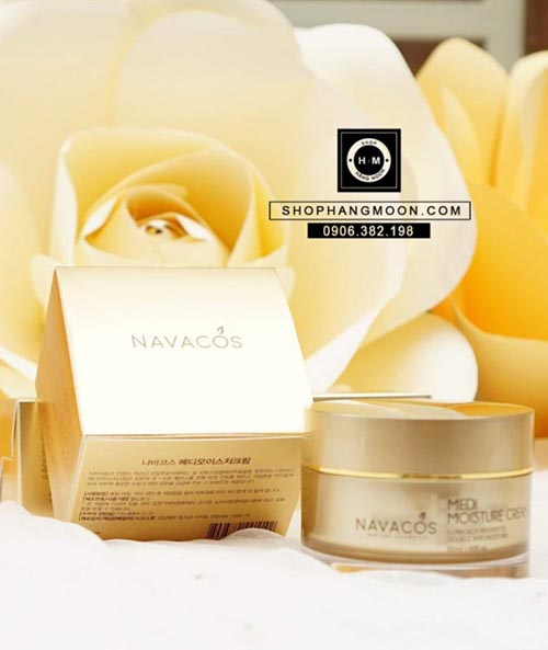 Kem Dưỡng Navacos Ức Chế Nám Cấp Ẩm Giúp Da Trăngs Sáng Medi Moisture Cream 50Ml