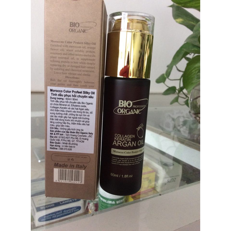 Tinh Dầu Bio Organic Morocco Color Protect Silky Oil 60Ml