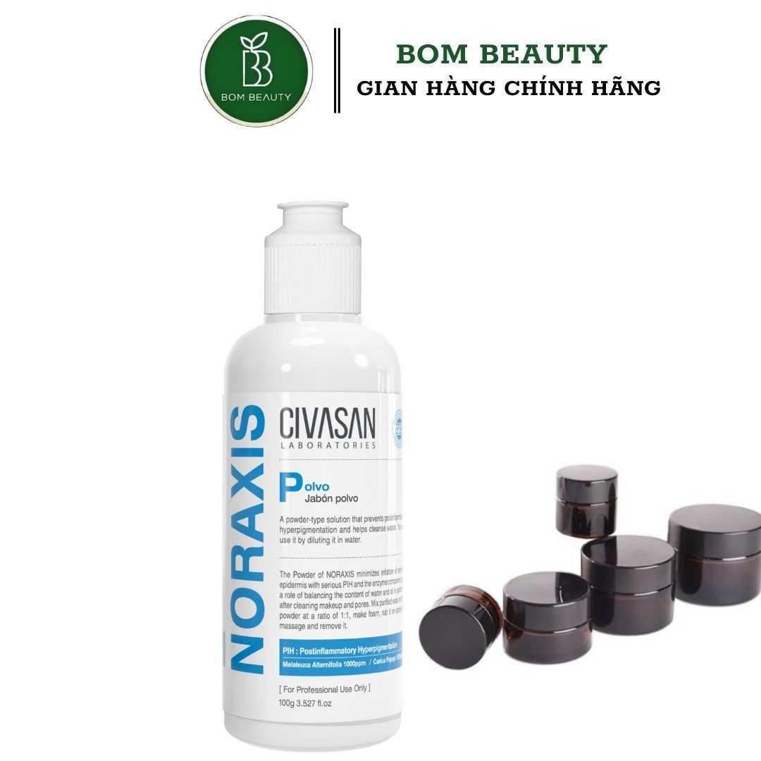 Mẫu Thử Tẩy Da Chết Dạng Bột Civasan Enzyme Noraxis Polvo Chuyên Dùng Cho Spa