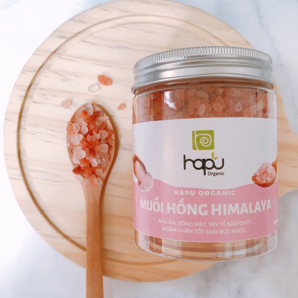 Muối Hồng Himalaya Hapu Organic Dưỡng Da Sáng Mịn Muối Đa Hồng Triệu Năm Công Dụng Tuyệt Vời Cho Gia Đình Bạn