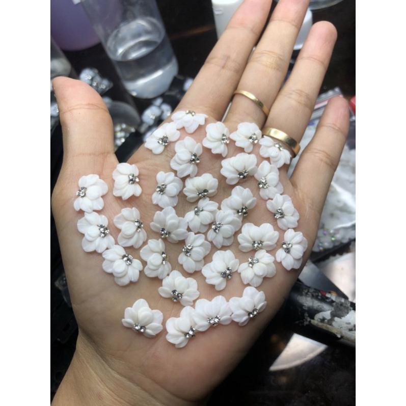 [HCM]Sản phẩm trang trí móng  vẽ nổi Nail desige  hoa vẽ nổi. Hoa nổi 4D Fantasy set 2 hoa theo màu.Hoa dễ bẻ from móng(hàng vẽ tay không đổ khuôn )