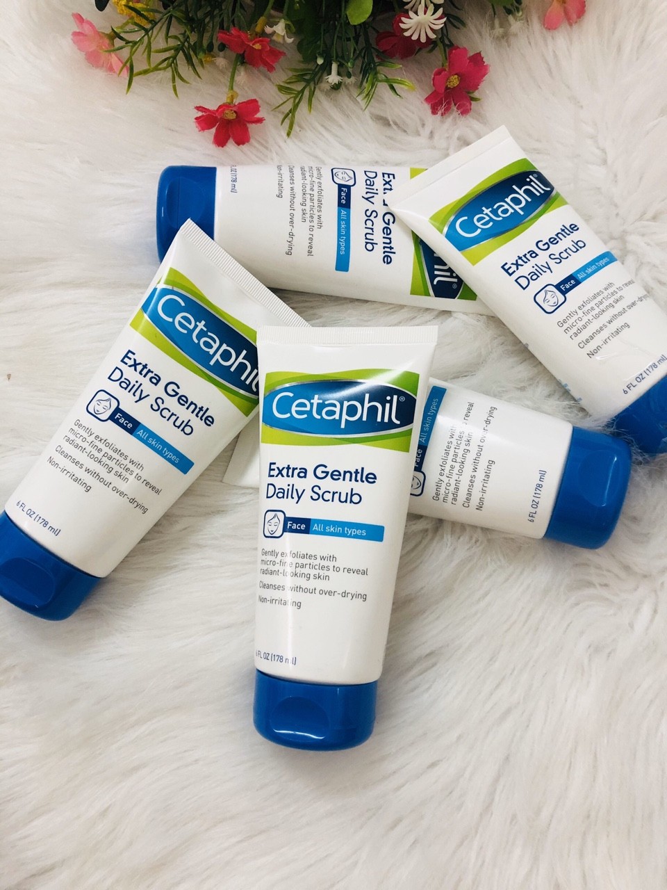 [HCM]Sữa Rửa Mặt Tẩy Tế Bào Chết Cetaphil Extra Gentle Daily Facial Scrub 178ml