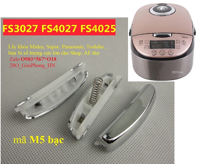 Lẫy khóa nồi cơm điện Midea MB-FS5018 FS3018 - Phụ kiện linh kiện nồi cơm điện Midea