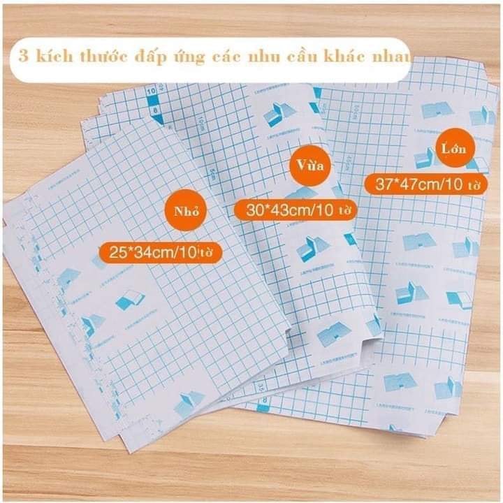 Sỉ 10 tập bọc sách decalbọc vở đề can 3 kích thước - Bonshop1