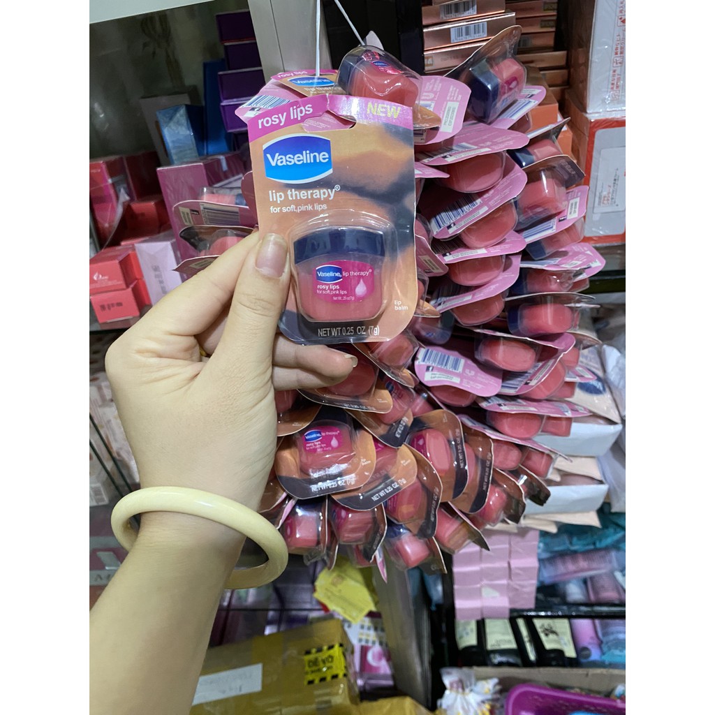 [HCM]Sáp Dưỡng Môi Hồng Xinh Vaseline Lip Therapy Rosy Lip 7g