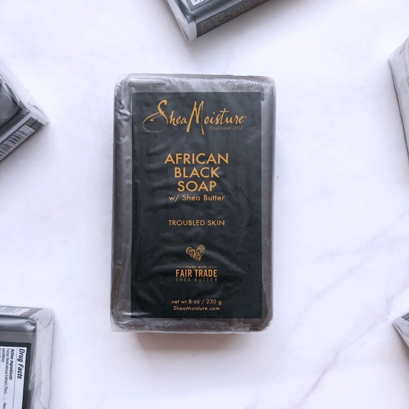 [Hcm]Xà Phòng Đen Shea Moisture African Black Soap Ngừa Mụn Lưng