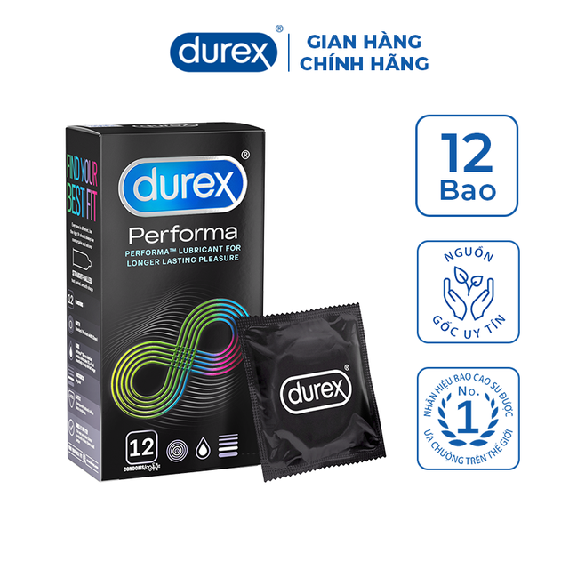 Bao Cao Su Chống Xuất Tinh Sớm Durex Tăng Cường Sinh Lực - 01 Chiếc [Freeship] Che Tên Sản Phẩm