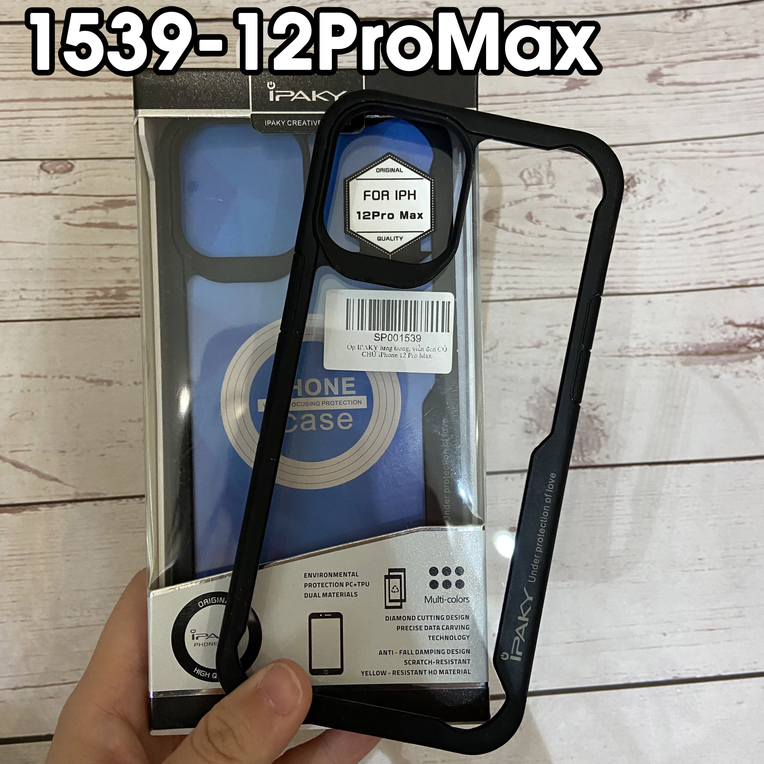 [Giao Hỏa Tốc] Ốp lưng IPAKY iPhone 12/ 12 Pro/ 12 Pro Max/ 11/ 11 Pro/ 11 Pro Max - Mặt lưng trong 