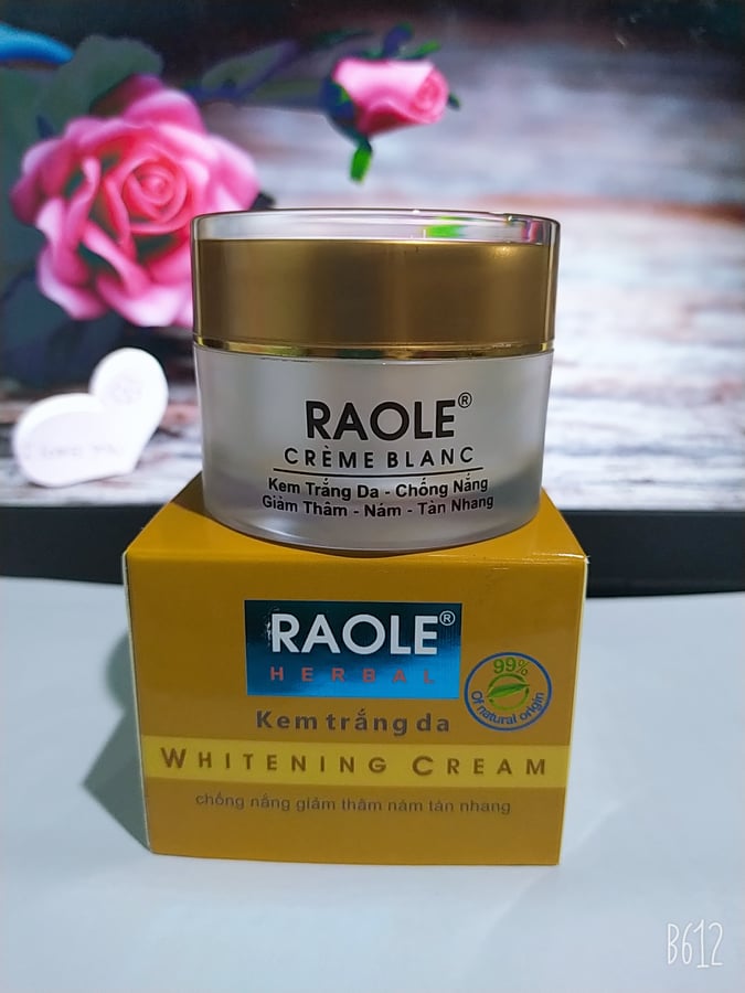 Kem Dưỡng Trắng Da Chống Nắng Raole 12G