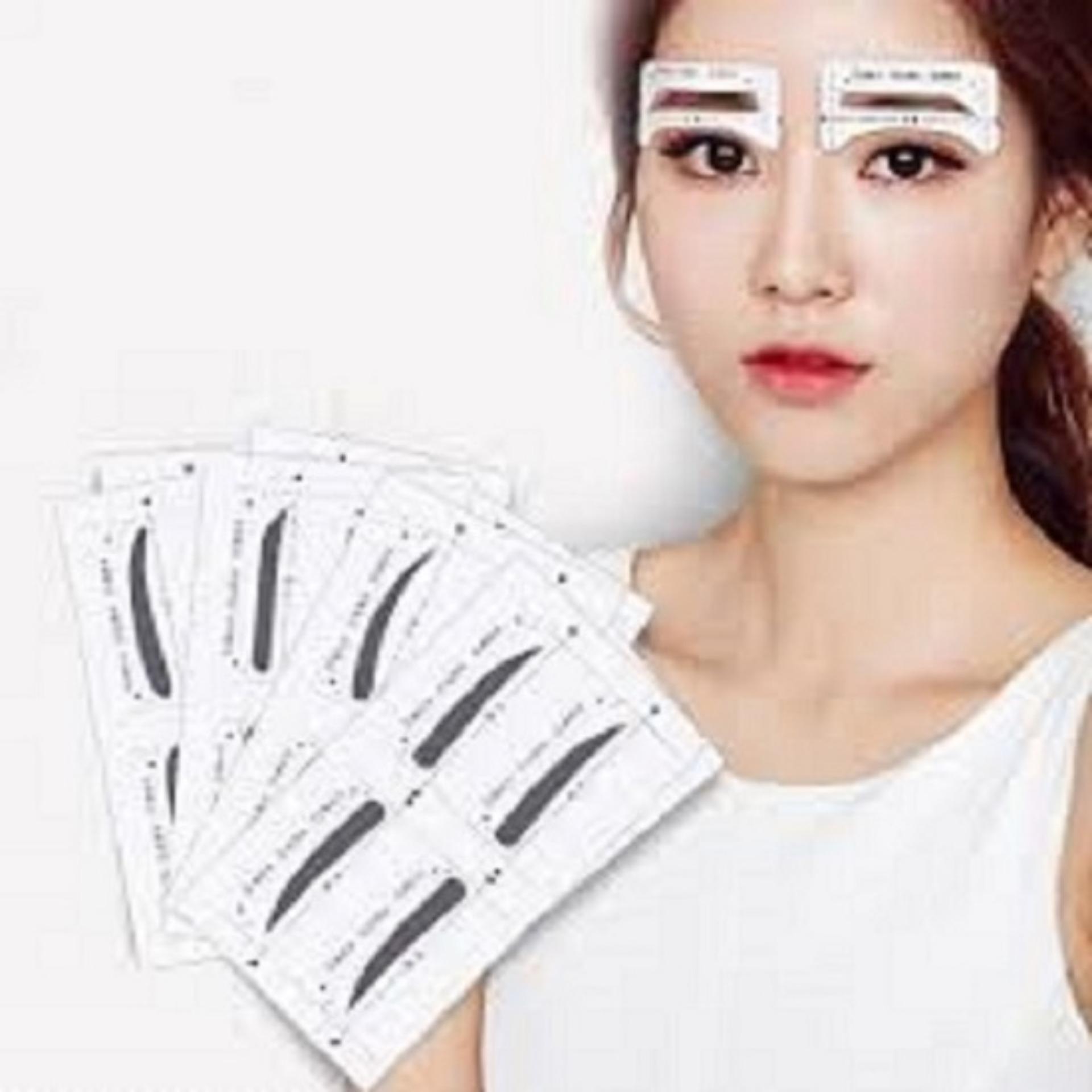 Trọn Bộ 4 Vĩ Khuôn Kẻ. Tỉa Lông Mày Giấy Định Hình