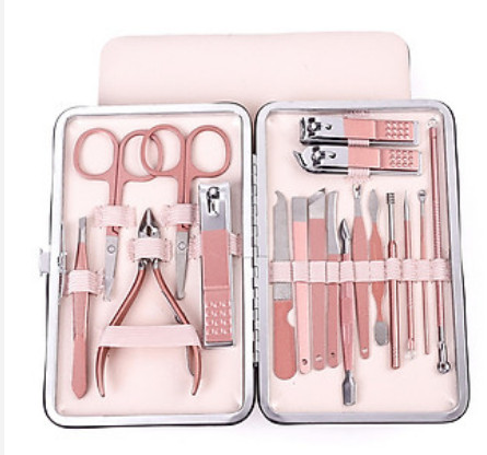 Bộ kiềm bấm móng tay 18 món kèm hộp như hình Shalla GSR