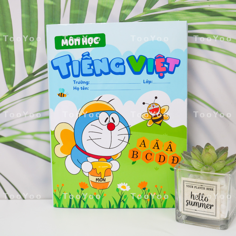 Bao tập môn học tiểu học Doraemon dễ thương cute TooYoo BK00342