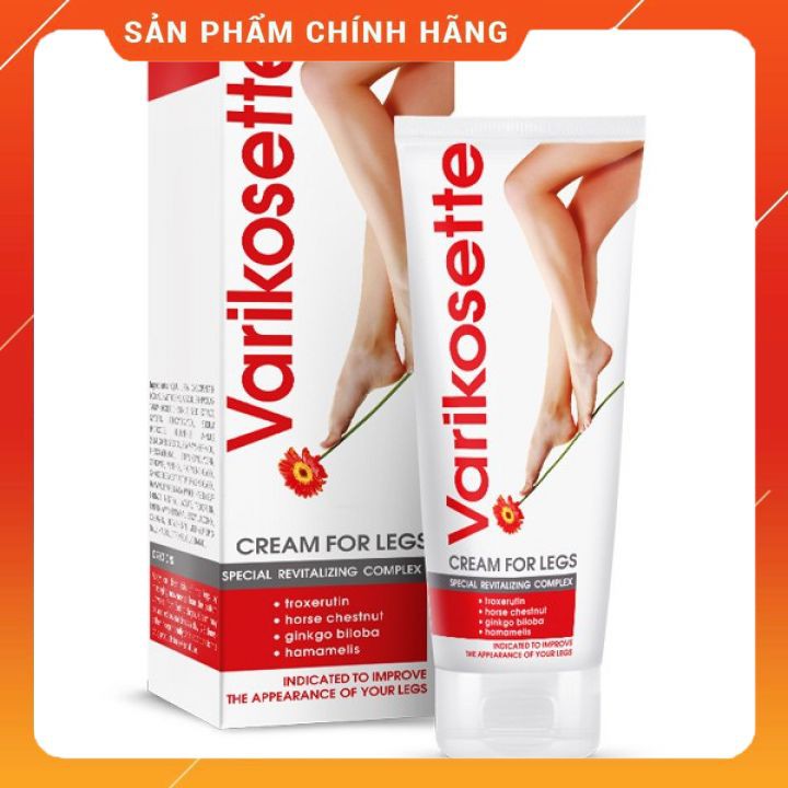 [ Chính Hãng ] Kem Bôi Varikosette 100Ml Hỗ Trợ Điều Trị Giãn Tĩnh Mạch Của Nga