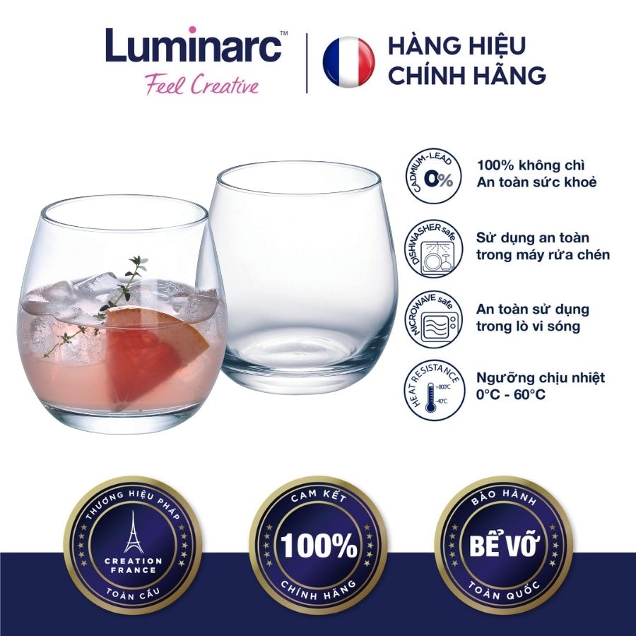 Bộ 6 Ly Thuỷ Tinh Luminarc Maine