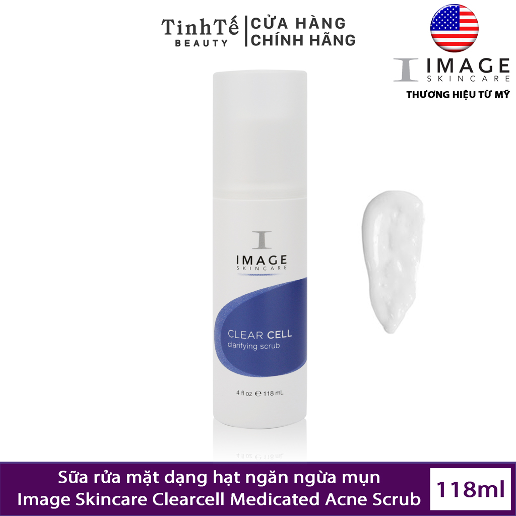 Sữa Rửa Mặt Dạng Hạt Image Skincare Clearcell Medicated Acne Scrub 118Ml