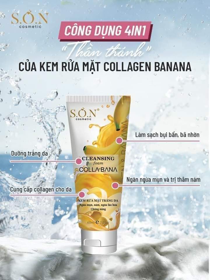 Sữa Rửa Mặt Collagen Banana