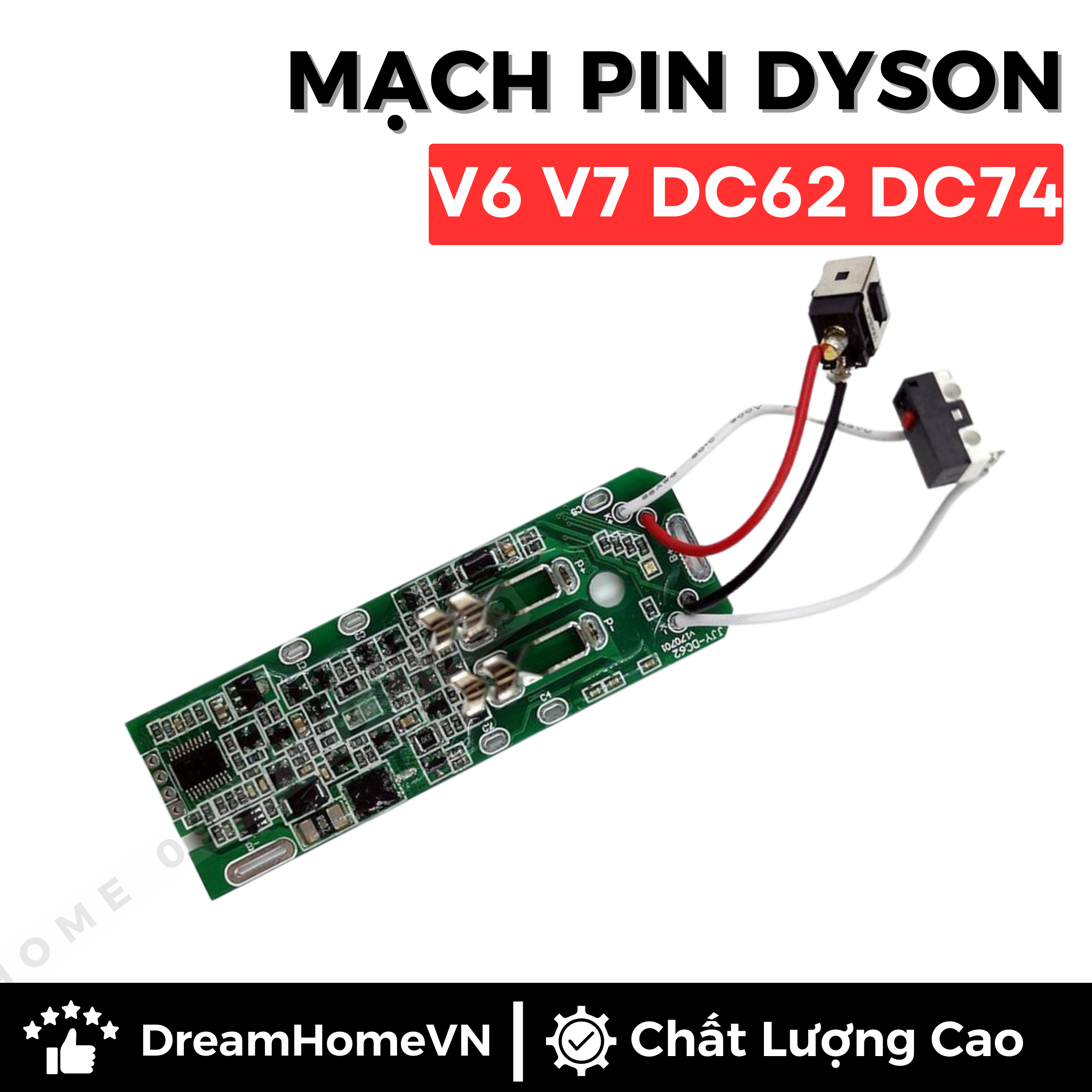 Mạch Pin Máy Hút Bụi Dyson V6 V7 DC62 DC72