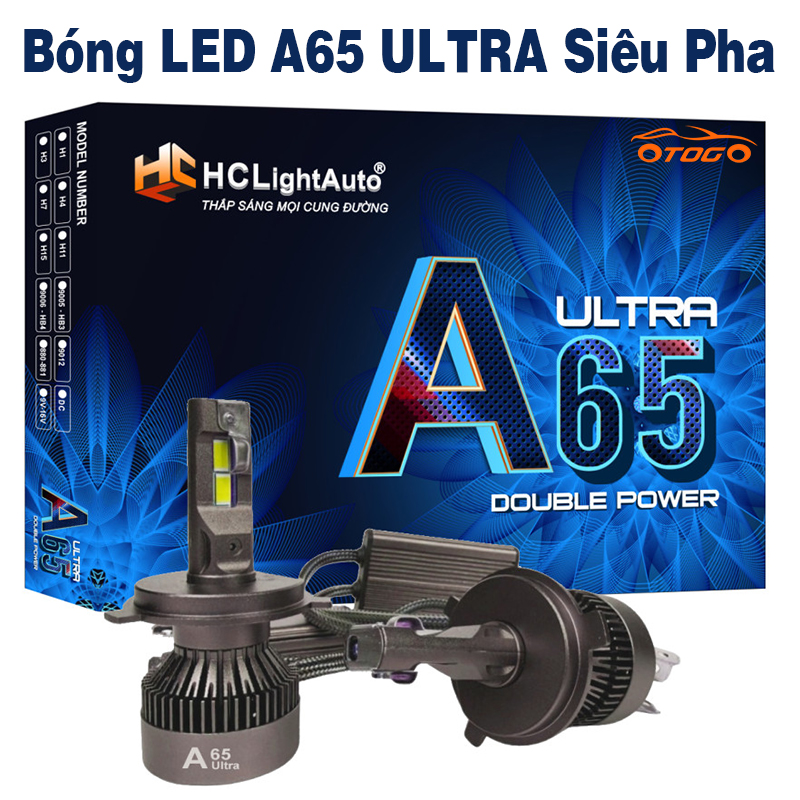 Bóng LED A65 ULTRA HCL Siêu Sáng Đủ Chân Bóng