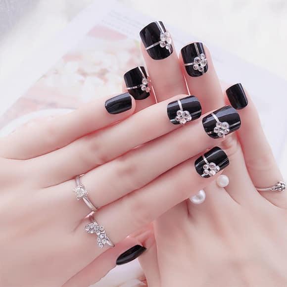 Bộ 24 Móng Tay Giả Nail Giả A83(Kèm Keo Dán)