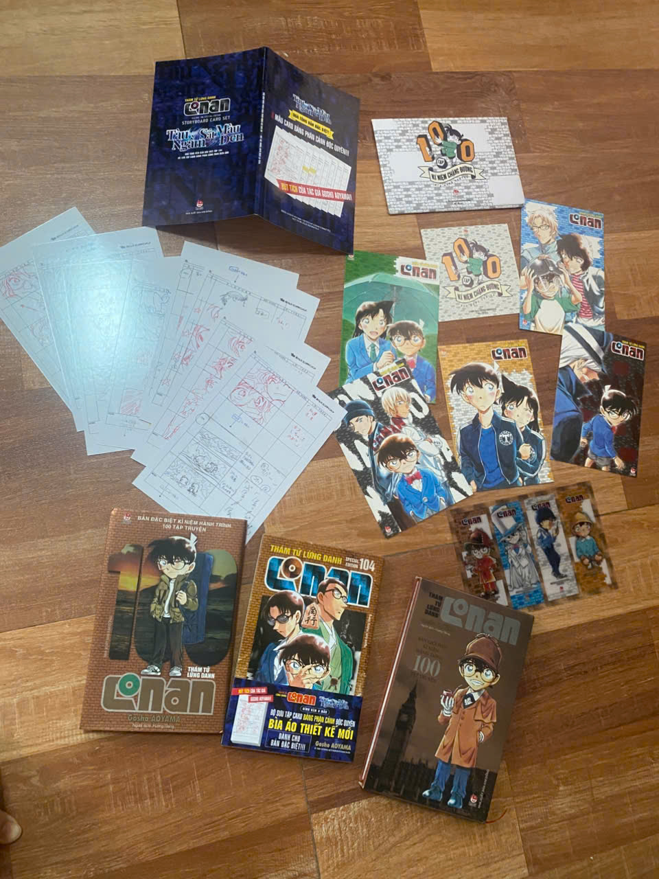(lim+đb) Combo 3q truyện tranh cũ Conan Thám Tử Lừng Danh tập 100 đb 100 limited+104 đặc biệt đủ phụ