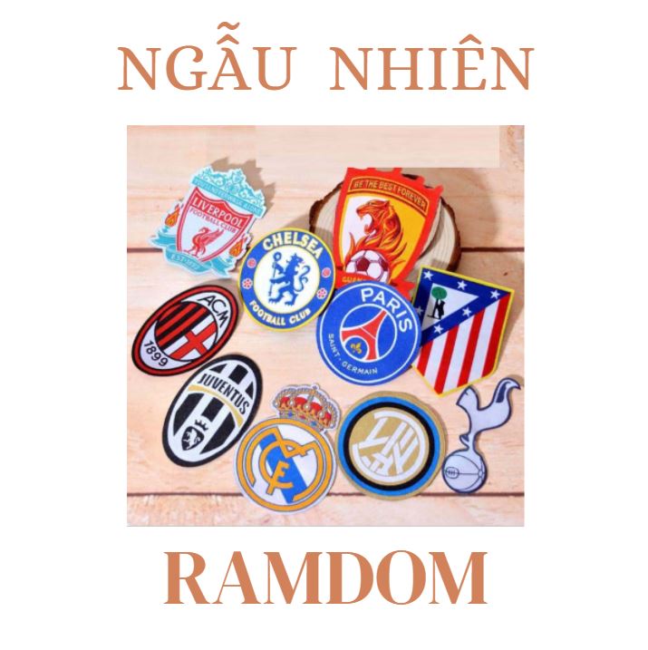 Sticker ủi đính áo CLB Chelsea Arsenal MU Liverpool Real madrid bóng đá tiện dụng - LiDO Sports