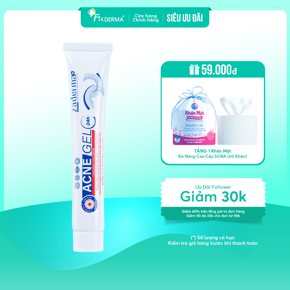 Chấm mụn Zaderma kem chấm mụn tẩy tế bào chết đánh bay mụn ẩn mụn đầu đen giảm thâm da mụn dưỡng da