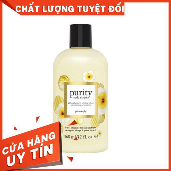 Sữa Rửa Mặt Philosophy Purity Made Simple 3 In 1 Cleanser For Face And Eyes Sản Phẩm Tốt Chất Lượng Cao Cam Kết Hàng Giống Như Hình Vui Lòng Inbox Để Shop Tư Vấn Thêm