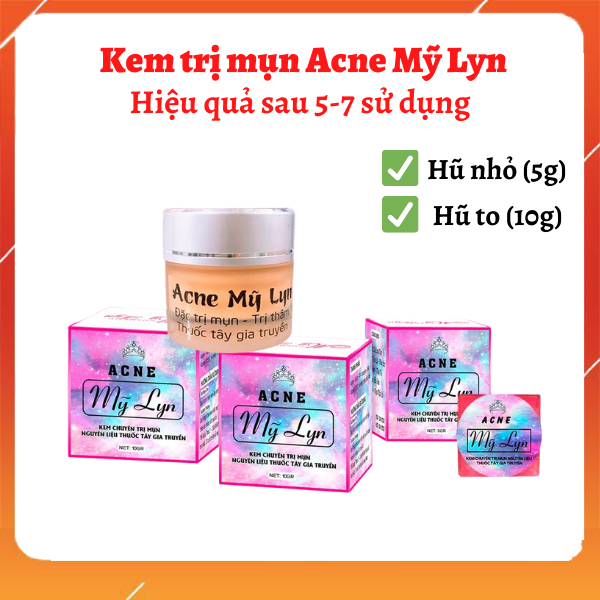 [Mua 1 Tặng 1] Compo Kem Acne Mỹ Lyn ( Size Lớn 10G Size Nhỏ 5G)