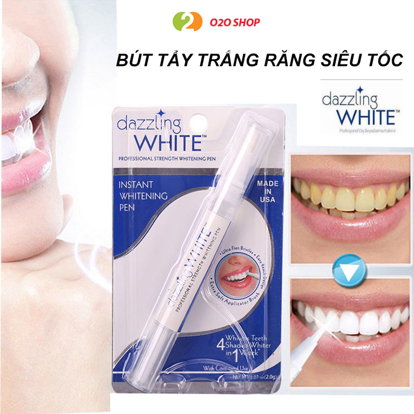 [Hcm]Bút Tẩy Làm Trắng Răng Cấp Tốc Dazzling White Hơi Thở Miệng Thơm Mát Cho Răng Chắc Khỏe An Toàn O2O Shop