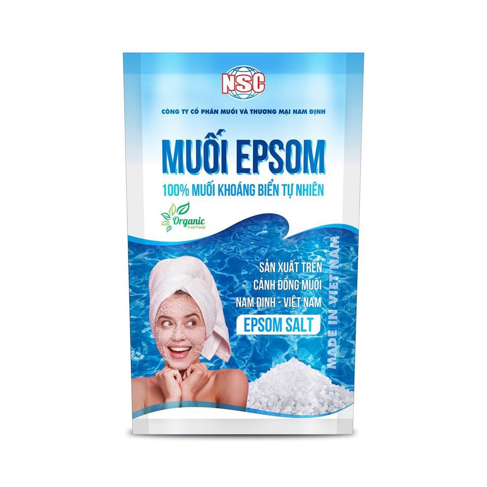 Muối Khoáng Epsom Làm Đẹp 200Gr (Cty Muối Nam Định)